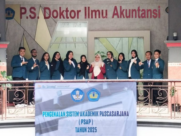 Pengenalan Sistem Akademik Pascasarjana FEB Unila TA 2025/2026.